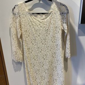 Diane von Furstenberg Zarita lace dress in ivory